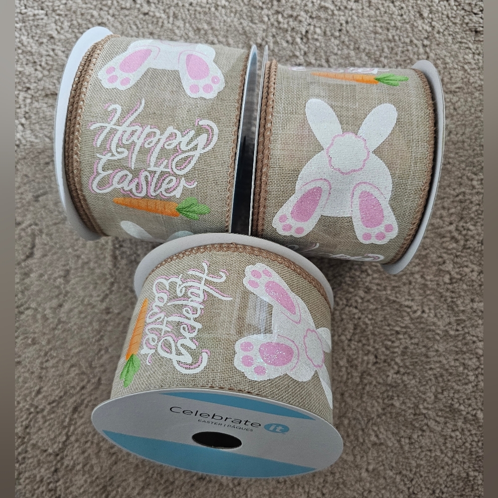 Celebrate It Easter Bunny Wired Ribbon